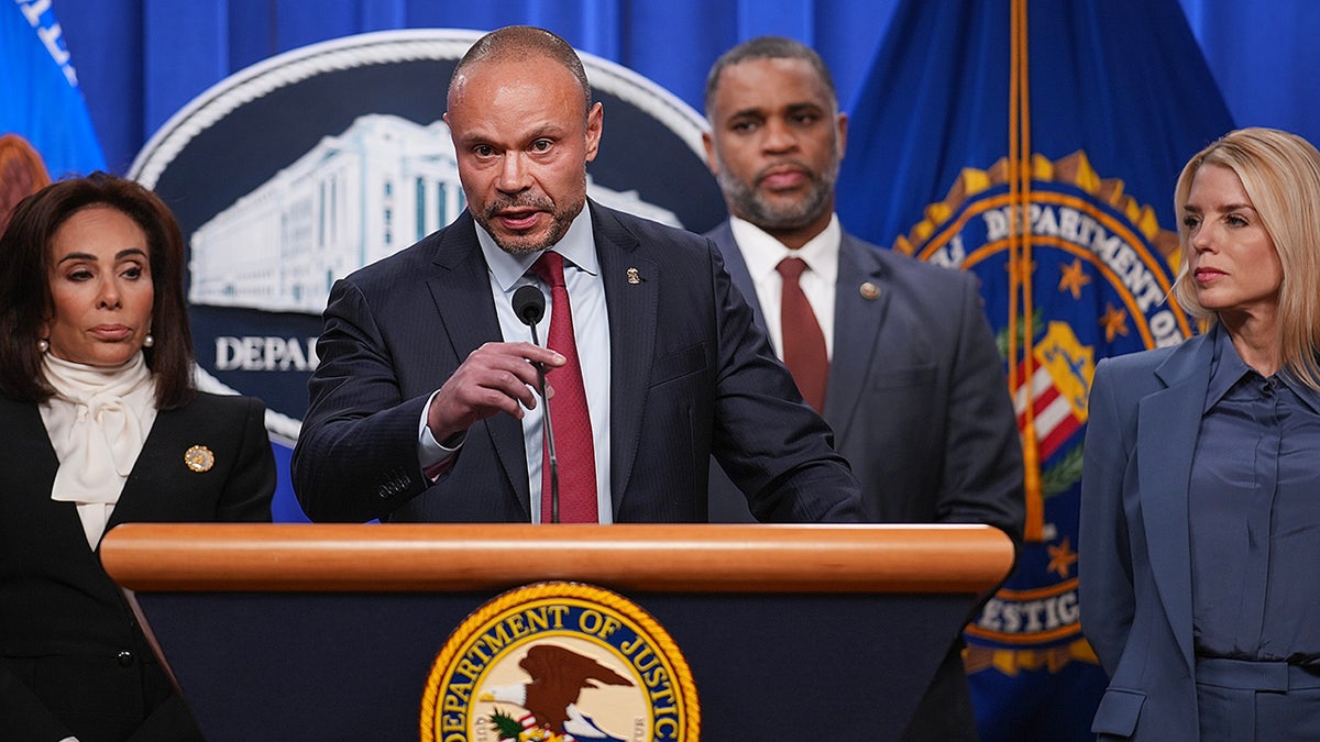 Dan Bongino at a press conference