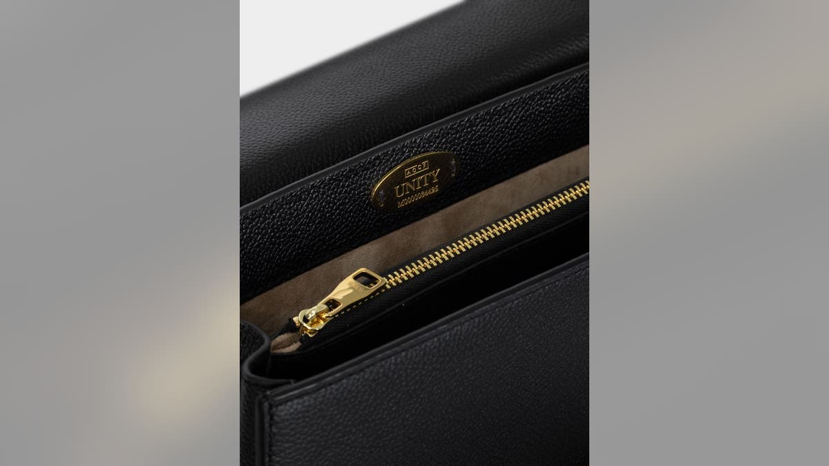 The limited edition purse is designed with a gold oval plaque hand-stitched into the interior, and engraved with a unique edition number, giving it a quiet hallmark of authenticity and lasting collectability, AGCF said.