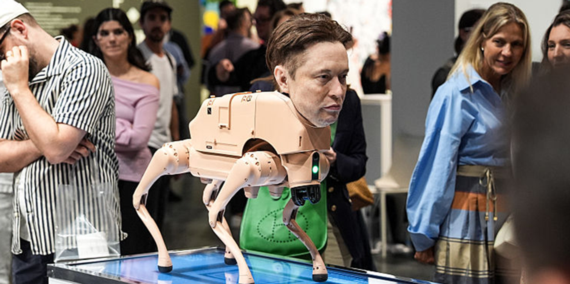 ART? Beeple puts Elon Musk and Mark Zuckerberg heads on robot dogs that 'poop' $100K NFTs