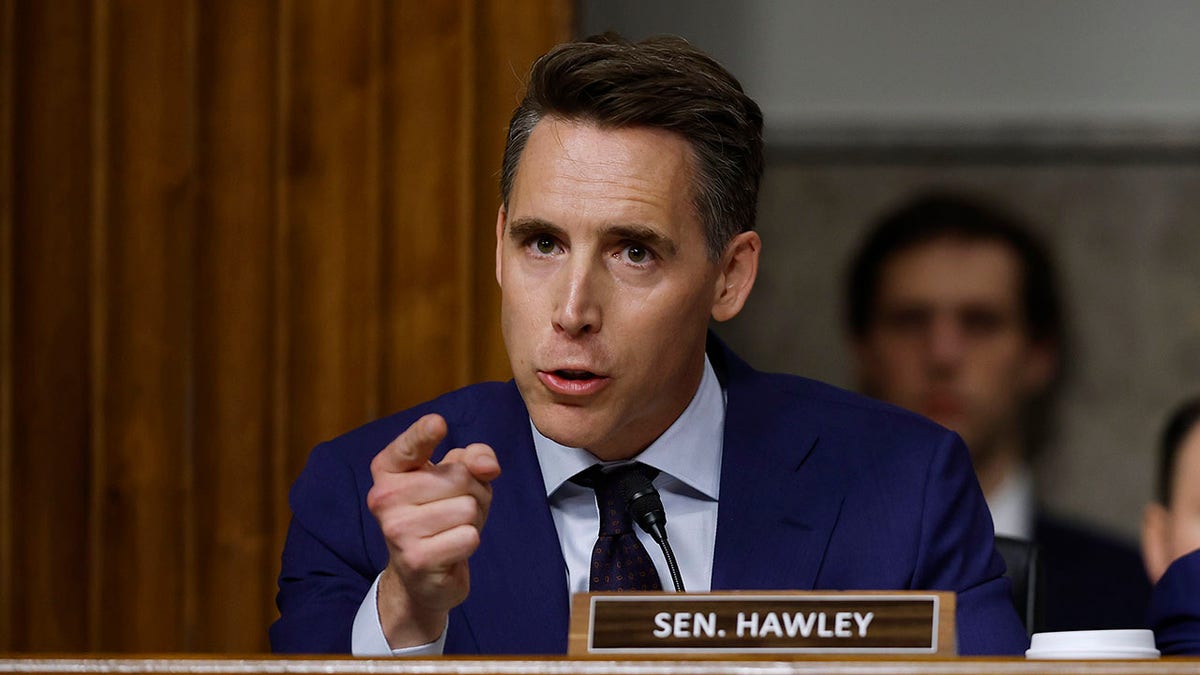 Sen. Josh Hawley, R-Mo., during a hearing