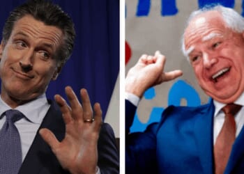 Gavin Newsom laughs after Tim Walz claims he's too masculine: 'I'm not bulls**tting'