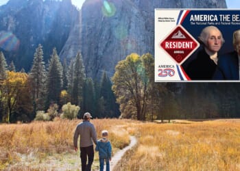 Lawsuit filed over Trump's face replacing park photo on national pass