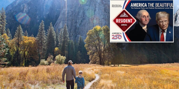 Lawsuit filed over Trump's face replacing park photo on national pass