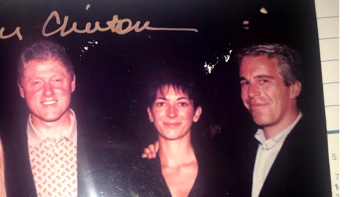 Bill Clinton with Jeffrey Epstein and Ghislaine Maxwell