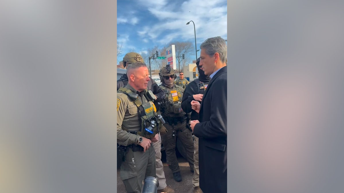 Mayor Daniel Biss and Greg Bovino faceoff