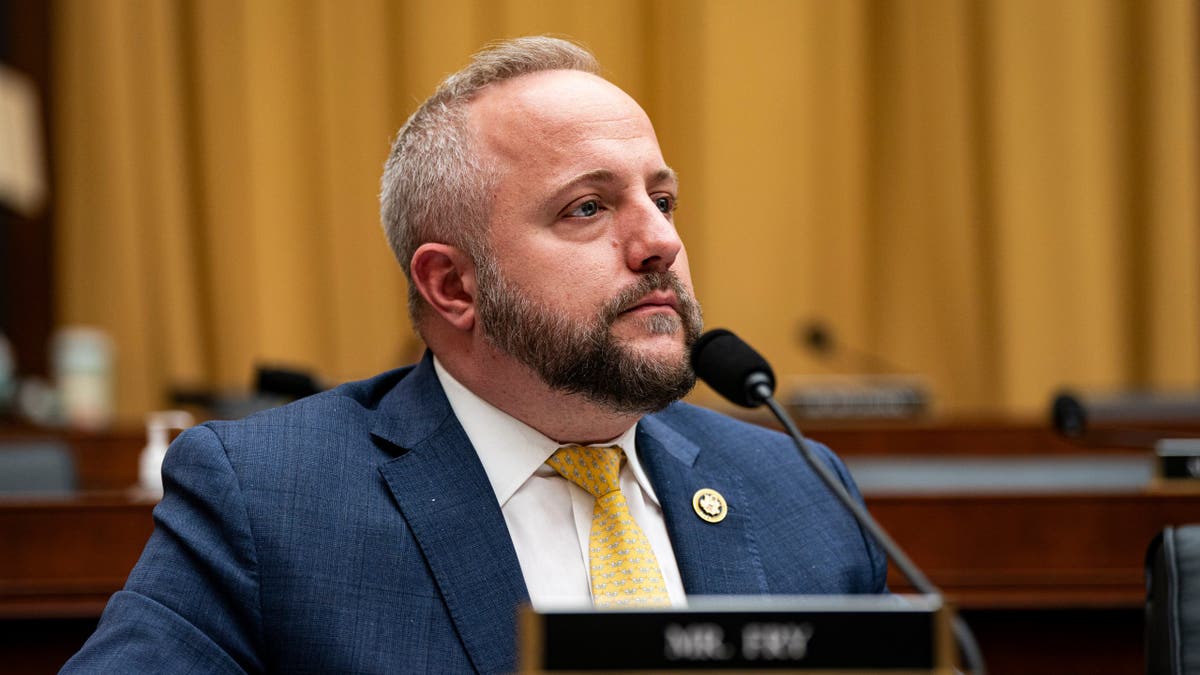 Representative Russell Fry, a Republican from South Carolina, during a House Judiciary Committee hearing in Washington, DC, US, on Tuesday, March 12, 2024.