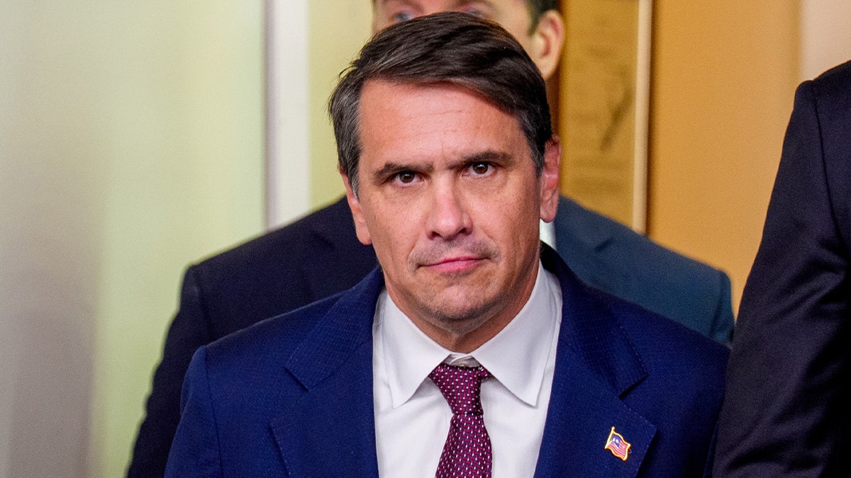 Todd Blanche in the Brady Press Briefing Room