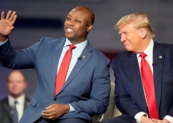 Tim Scott tells MAGA voters Trump is 'on the ballot' in 2026 midterms