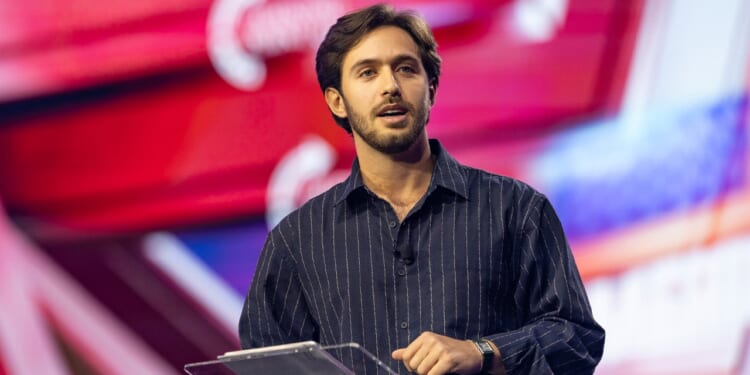 Israeli hostage survivor Omer Shem Tov speaks at TPUSA's AmFest