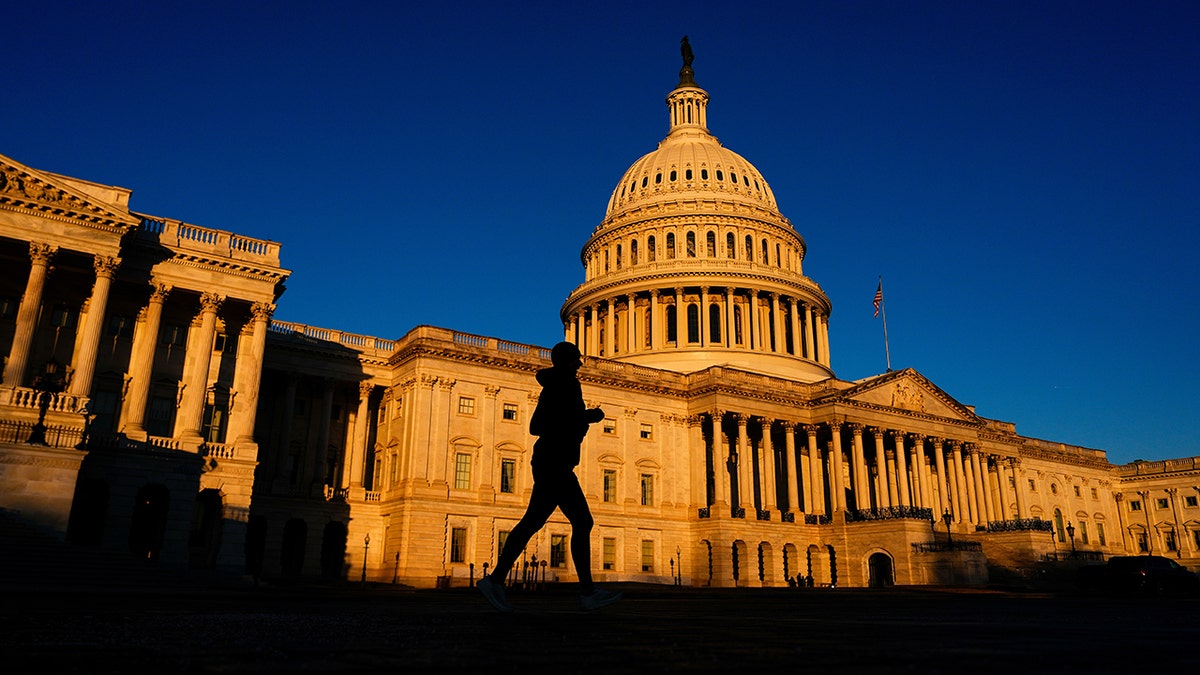 Sunrising in DC on Capitol Hill