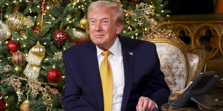 Trump Christmas message touts economy, bashes 'radical left scum'