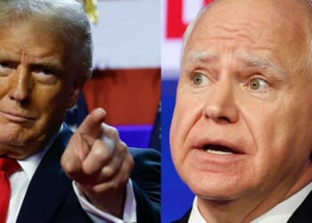 Tim Walz tries to dunk on Trump and gets pantsed on social media