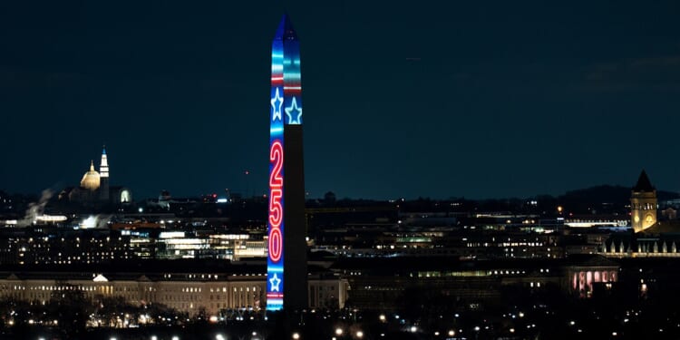 Washington Monument illuminated New Year's Eve for America's 250th birthday