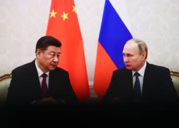 A meeting between Vladimir Putin and Xi Jinping.