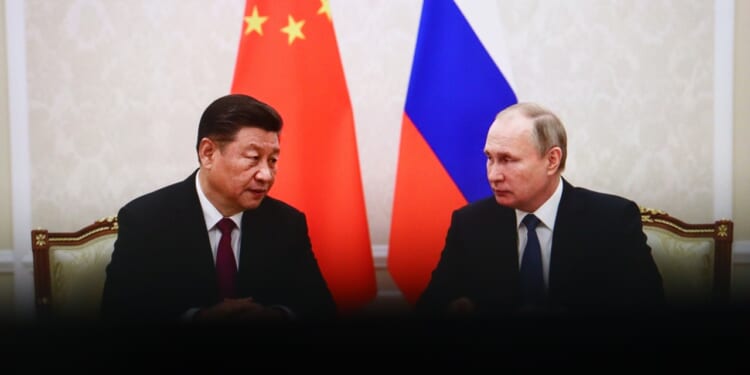 A meeting between Vladimir Putin and Xi Jinping.