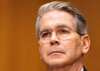 Scott Bessent at his confirmation hearing.