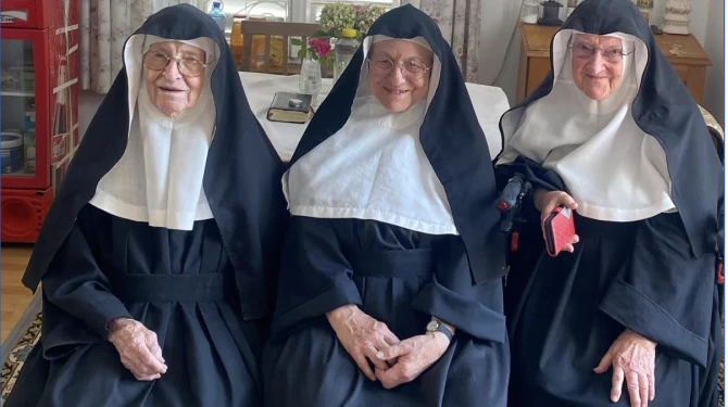 Three Augustinian nuns