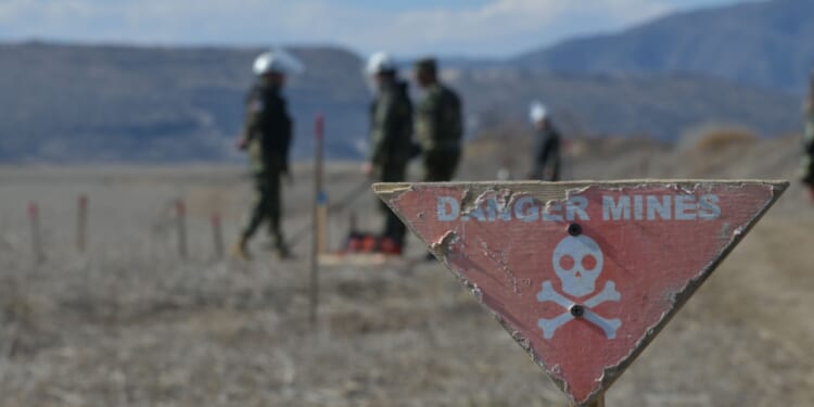 Nagorno Karabakh landmines in Azerbaijan..