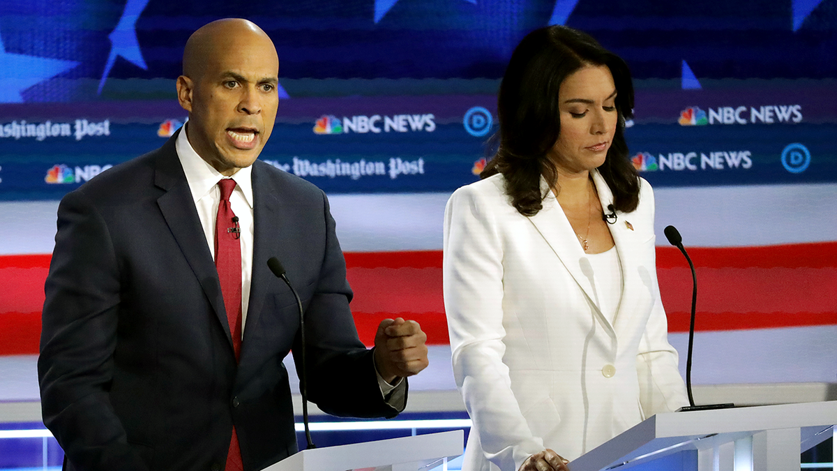 Cory Booker and Tulsi Gabbard