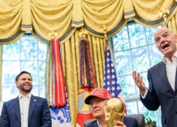 Donald Trump at the FIFA World Cup Drawing