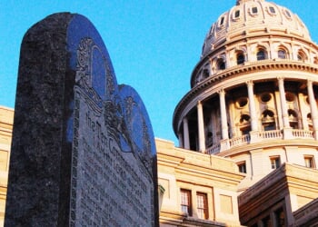 Ten Commandments outside of the Texas Capitol Credit BLundin via Flickr CC BY NC ND 20 CNA