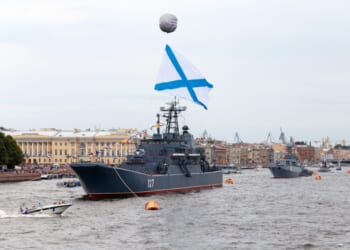 Navy Day in St. Petersburg, Russia.