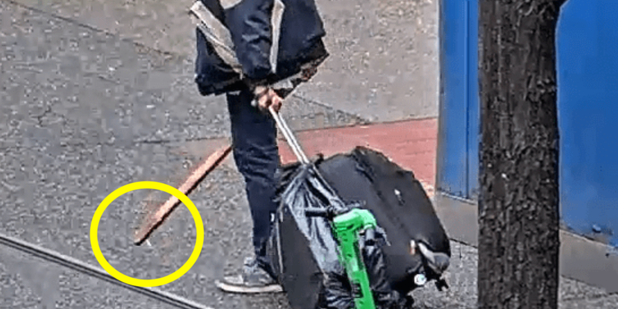 Felon previously convicted for assault accused of swinging stick with metal screw on the end, bashing elderly woman in face