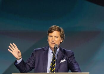 Tucker Carlson addresses addresses CPAC.