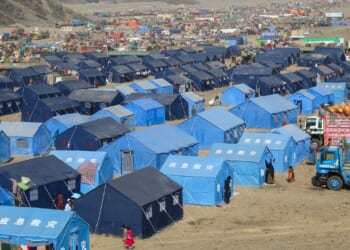 A refugee camp in Afghanistan.