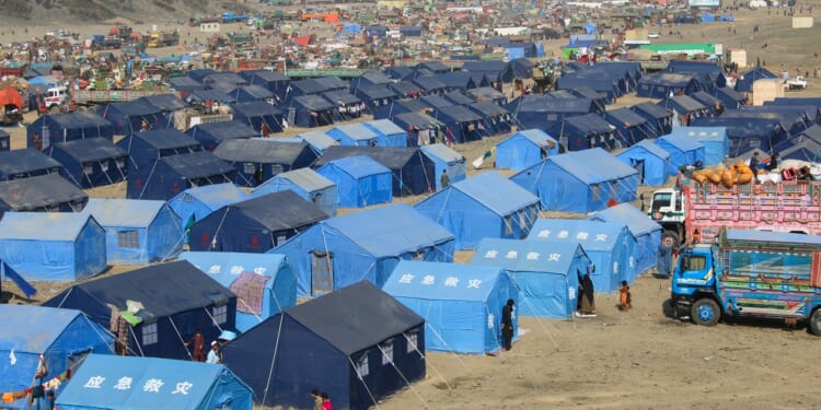 A refugee camp in Afghanistan.