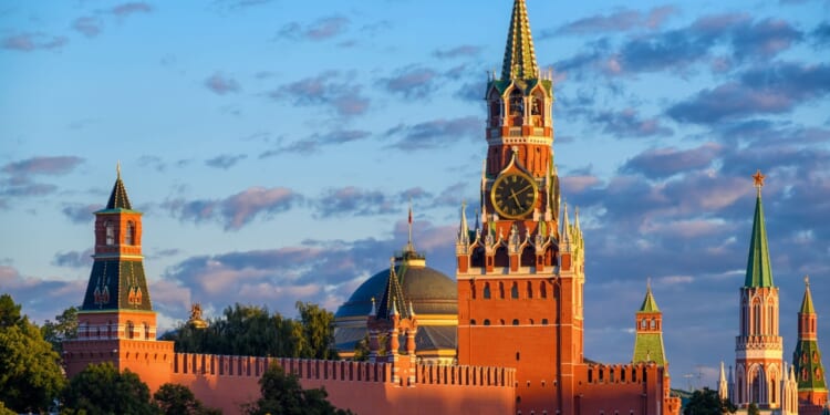 Photo of the Kremlin in Moscow, Russia.