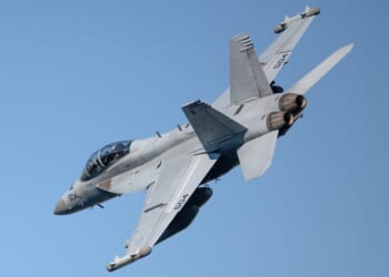 An EA-18G Growler in flight.