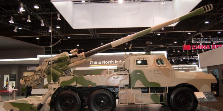 A Norinco howitzer on display.