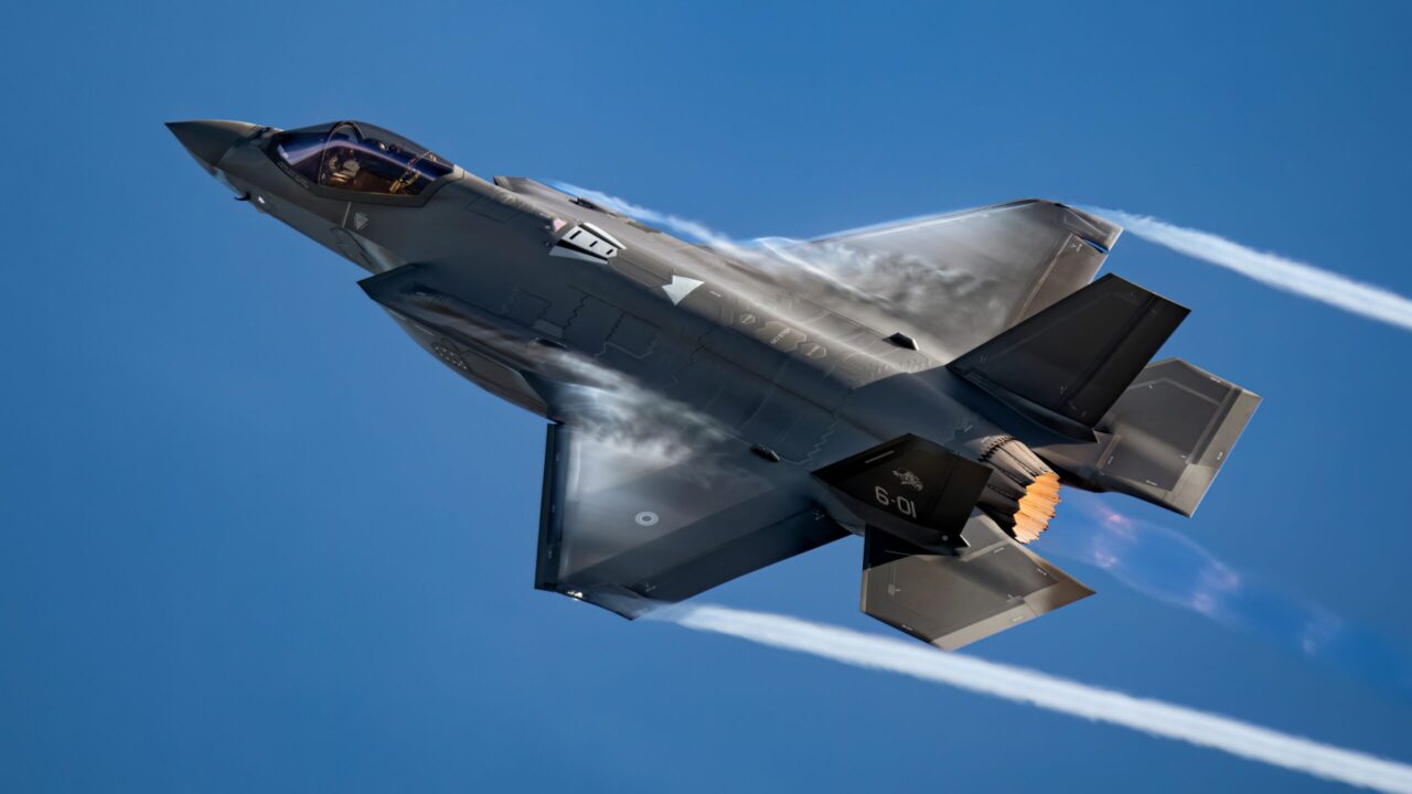 The Italian Air Force showcase F-35A Lightning II aircraft.