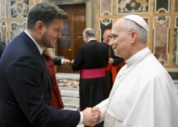 Michael Buble and Pope Leo