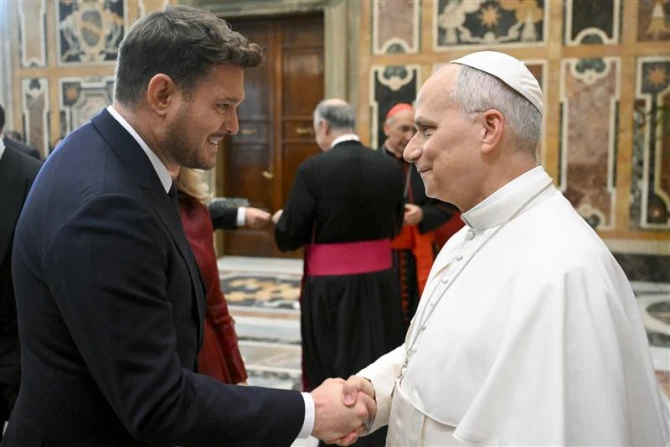 Michael Buble and Pope Leo