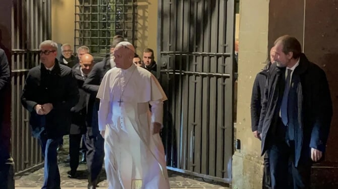 Pope Leo at Castel Gandolfo Dec. 9, 2025