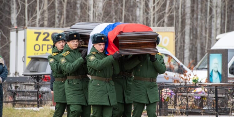 Funeral of a Russian army serviceman, a war correspondent, killed in the war with Ukraine.