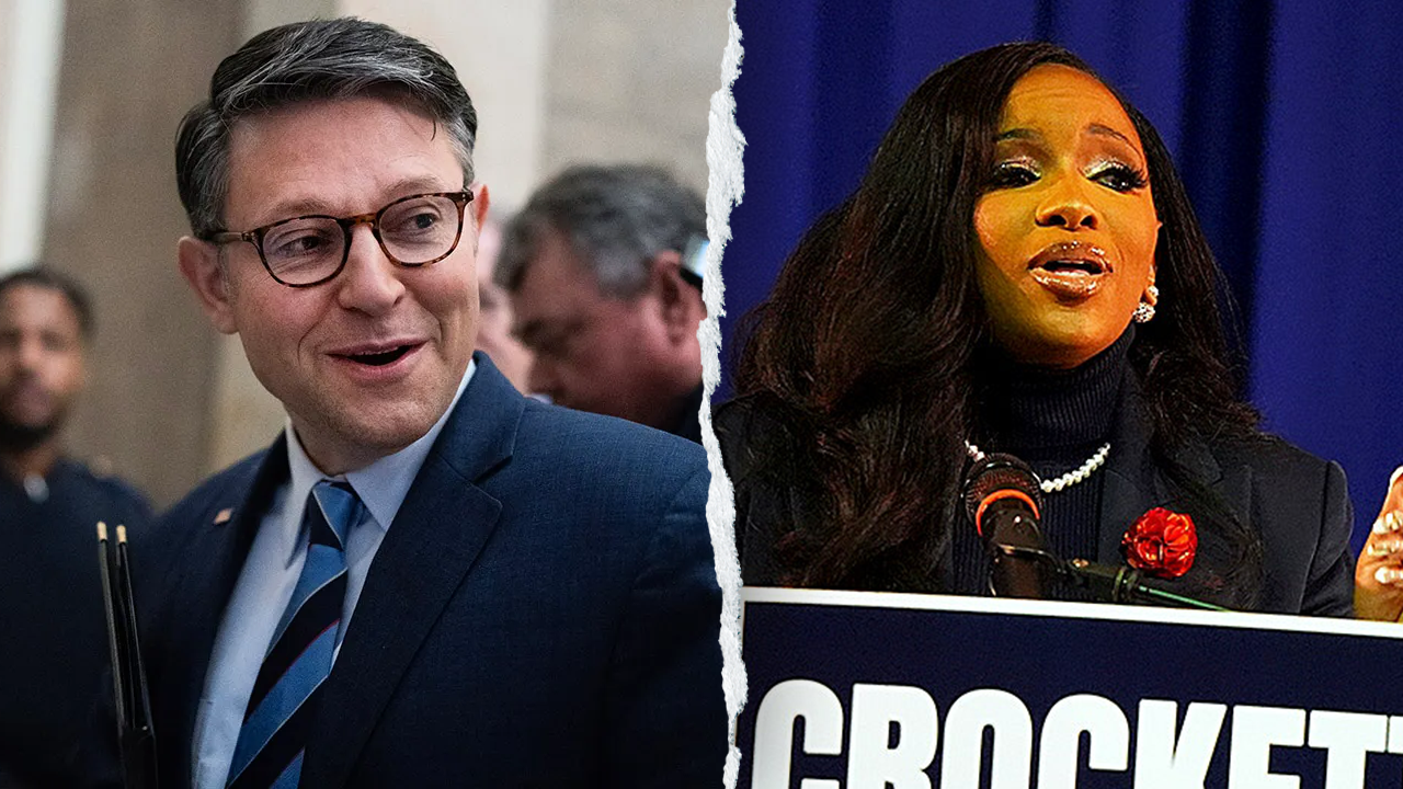 Speaker Johnson mocks Jasmine Crockett’s Senate bid: ‘Absolutely delighted’