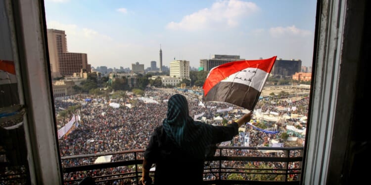 Arab Spring protest in Egypt in 2013.