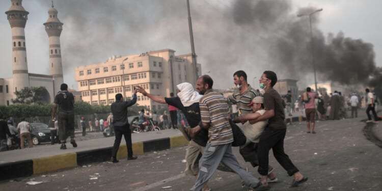 Protests in Egypt after the Arab Spring.