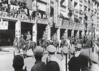 Japanese victory parade in Hong Kong, 1941
