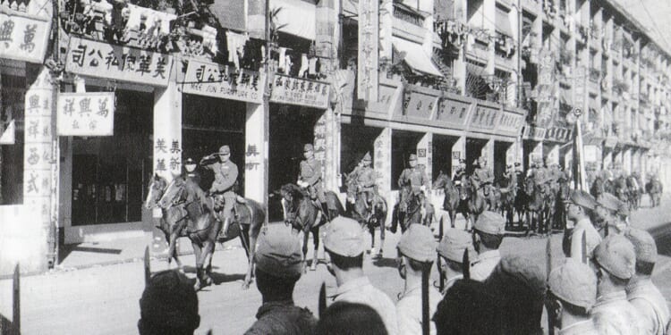 Japanese victory parade in Hong Kong, 1941