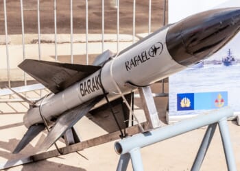 An Israeli Barak missile.