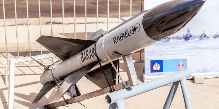 An Israeli Barak missile.
