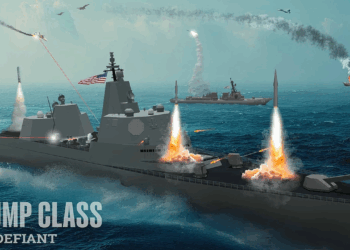 U.S. Navy graphic of the planned Trump-class USS Defiant (BBG-1).