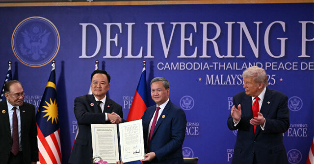 Trump Announces Thailand, Cambodia Agree to ‘Cease All Shooting’