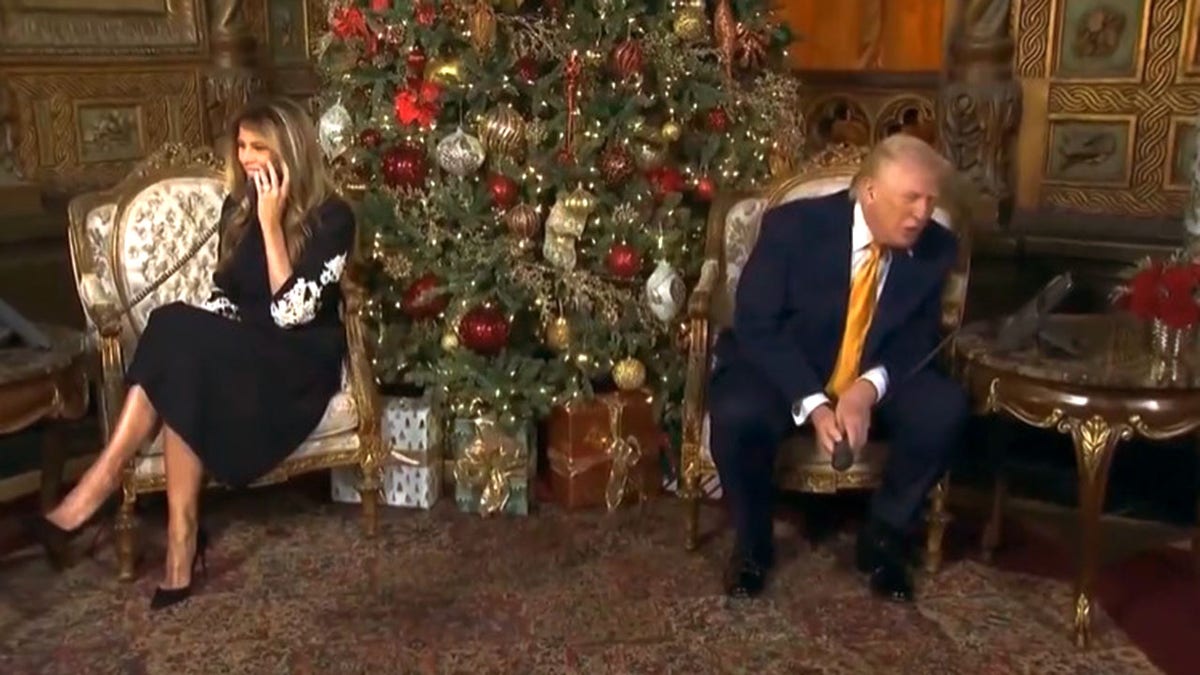 President Dionald Trump talked to several children on Christmas Eve