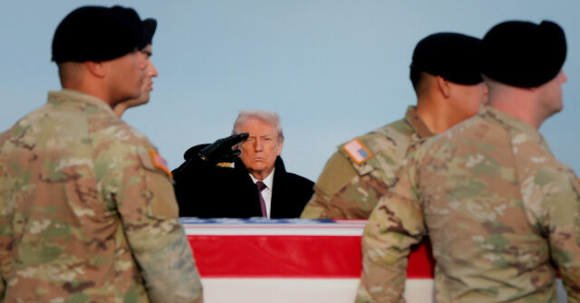 Trump Participates in Dignified Transfer of American Soldiers Killed in Syria