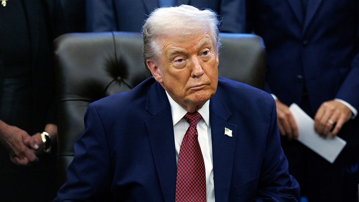 President Trump at the resolute desk